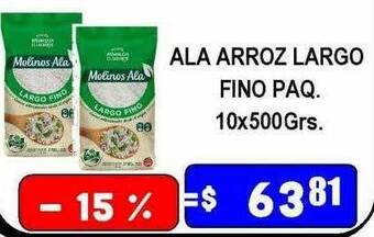 Dulcenter Ala arroz largo fino paq oferta