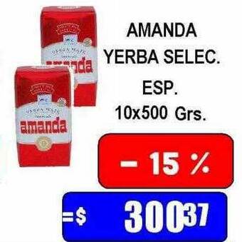 Dulcenter Amanda yerba selec esp. oferta