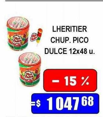 Dulcenter Lheritier chup. pico dulce oferta