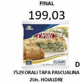 Orali tapa pascualina hojaldre