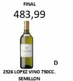 Hipermay Lopez vino semillon oferta