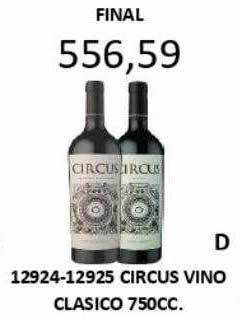 Hipermay Circus vino clasico oferta