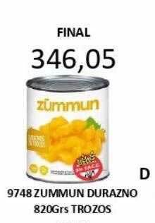 Hipermay Zummun durazno trozos oferta
