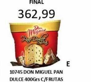Hipermay Don miguel pan dulce c frutas oferta