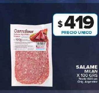 Carrefour Maxi Salame milan oferta