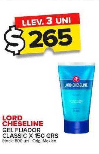 Carrefour Maxi Lord cheseline gel fijador classic oferta