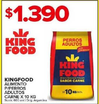 Carrefour Maxi Kingfood alimento p-perros adultos carne oferta