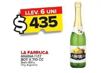 Carrefour Maxi La farruca anana fizz bot x 710 cc oferta
