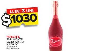 Carrefour Maxi Fresita espumante saborizado x 750 cc oferta