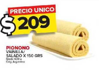 Carrefour Maxi Pionono vainilla-salado oferta