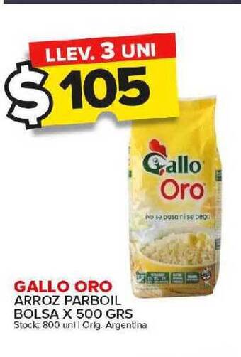 Carrefour Maxi Gallo oro arroz parboil bolsa oferta