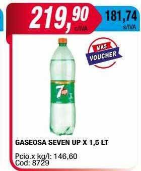 Maxiconsumo Gaseosa seven up oferta