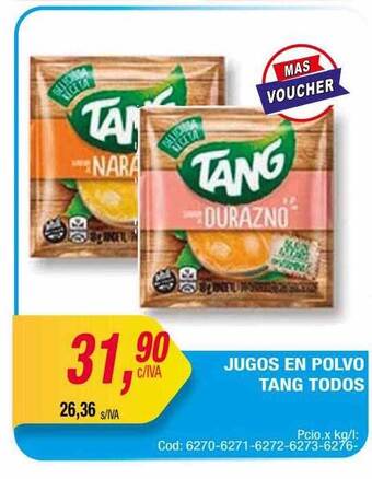 Maxiconsumo Jugos en polvo tang todos oferta