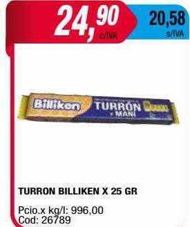 Maxiconsumo Turron billiken oferta