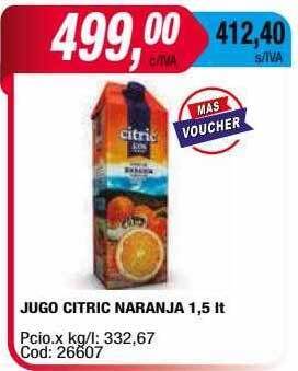 Maxiconsumo Jugo citric naranja oferta