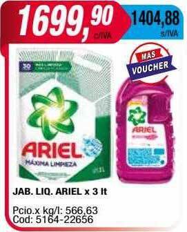 Maxiconsumo Jab liq ariel oferta