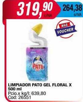 Maxiconsumo Limpiador pato gel floral oferta