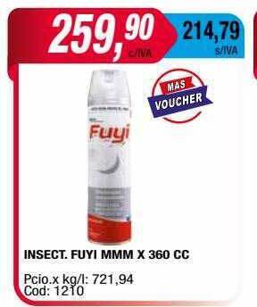 Maxiconsumo Insect fuyi mmm oferta