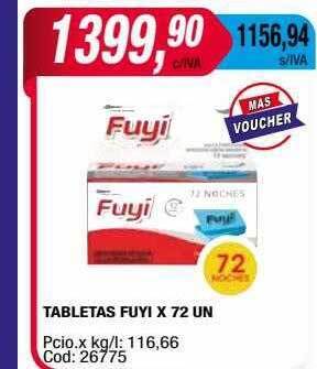 Maxiconsumo Tabletas fuyi oferta