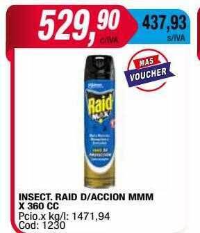 Maxiconsumo Insect raid d accion mmm oferta
