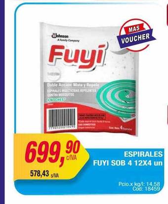 Maxiconsumo Espirales fuyi sob 4 oferta