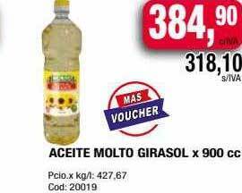 Maxiconsumo Aceite molto girasol oferta