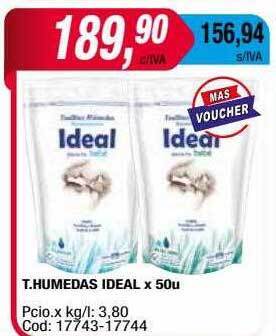 Maxiconsumo T humedas ideal oferta