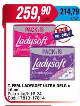 Maxiconsumo T fem ladysoft ultra delg oferta