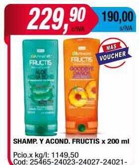 Maxiconsumo Shamp y acond fructis oferta