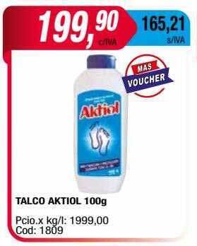 Maxiconsumo Talco aktiol oferta