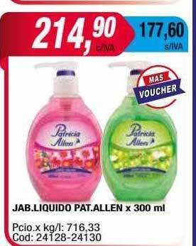 Maxiconsumo Jab liquido pat allen oferta