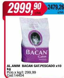 Maxiconsumo Al anim bacan gat pescado oferta