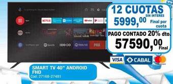 Maxiconsumo Smart tv 40 oferta