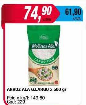 Maxiconsumo Arroz ala g largo oferta
