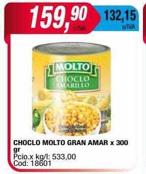 Maxiconsumo Choclo molto gran amar oferta