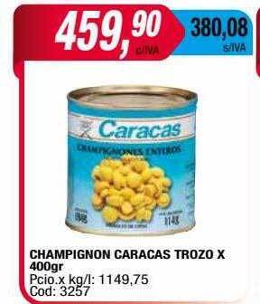 Maxiconsumo Champignon caracas trozo oferta