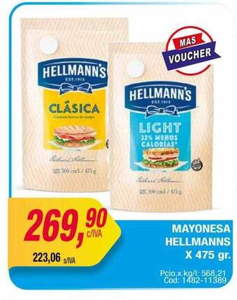 Maxiconsumo Mayonesa hellmanns oferta