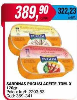 Maxiconsumo Sardinas puglisi aceite-tom oferta