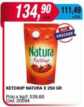 Maxiconsumo Ketchup natura oferta