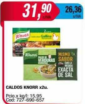 Maxiconsumo Caldos knorr oferta