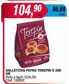 Maxiconsumo Galletitas pepas terepin oferta