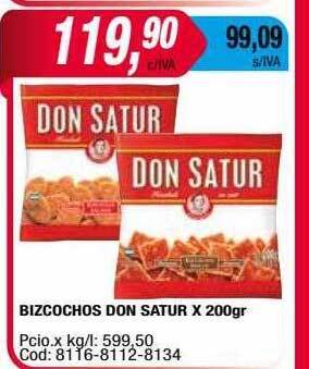 Maxiconsumo Bizcochos don satur oferta