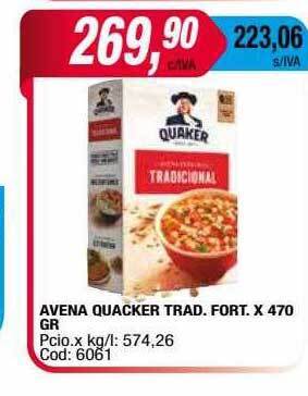 Maxiconsumo Avena quacker trad fort oferta