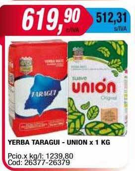 Maxiconsumo Yerba taragui - union oferta