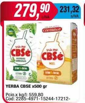 Maxiconsumo Yerba cbse oferta