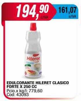 Maxiconsumo Edulcorante hileret clasico forte oferta