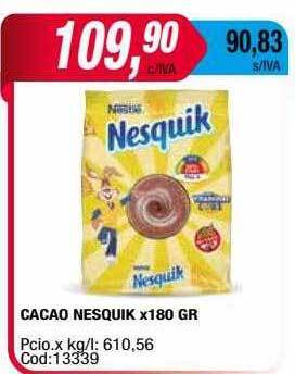 Maxiconsumo Cacao nesquik oferta
