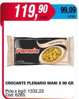 Maxiconsumo Crocante plenario mani oferta