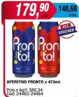 Maxiconsumo Aperitivo pronto oferta