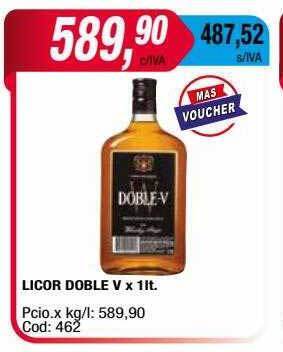 Maxiconsumo Licor doble v oferta
